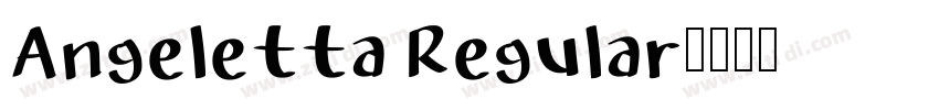 Angeletta Regular字体转换